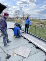 Bau der neuen Terrasse
